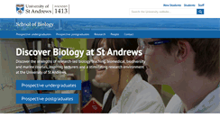 Desktop Screenshot of biology.st-andrews.ac.uk