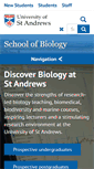 Mobile Screenshot of biology.st-andrews.ac.uk